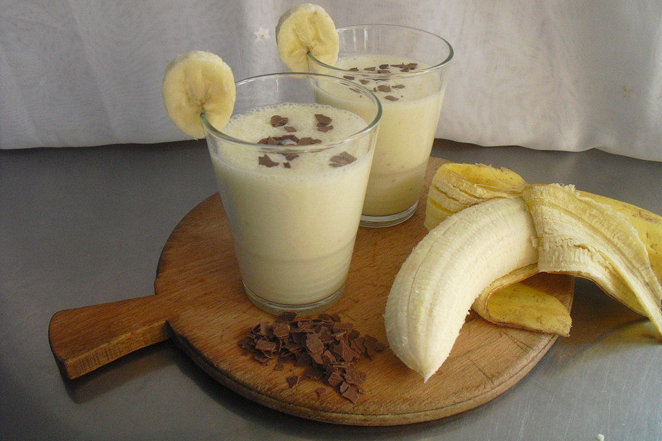 Bananen-Vanilleeis-Shake