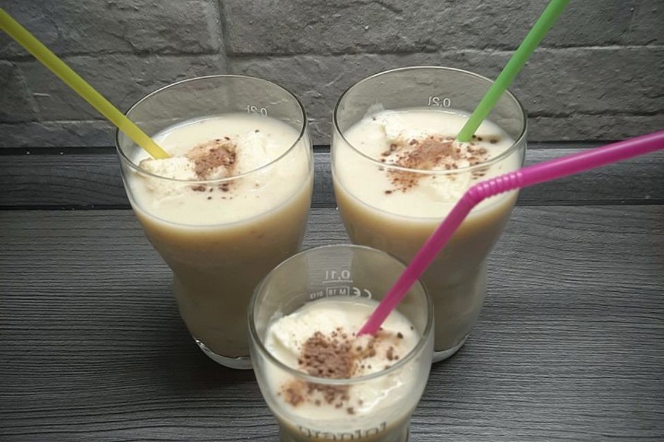 Bananen-Vanilleeis-Shake