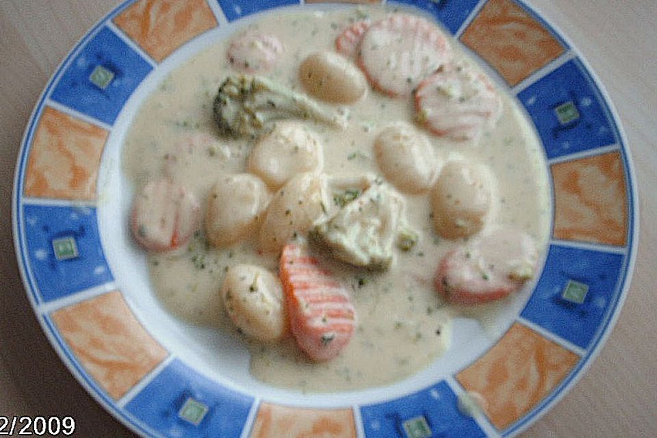 Gemüse - Rahm - Gnocchi