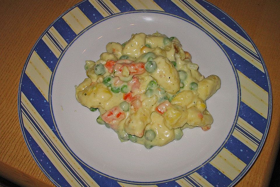 Gemüse - Rahm - Gnocchi