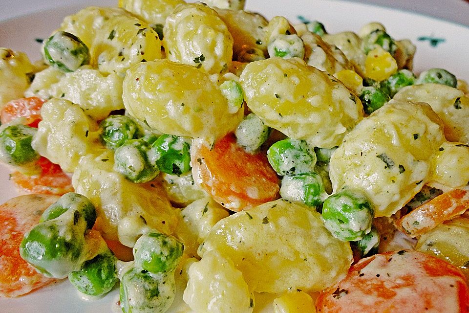 Gemüse - Rahm - Gnocchi