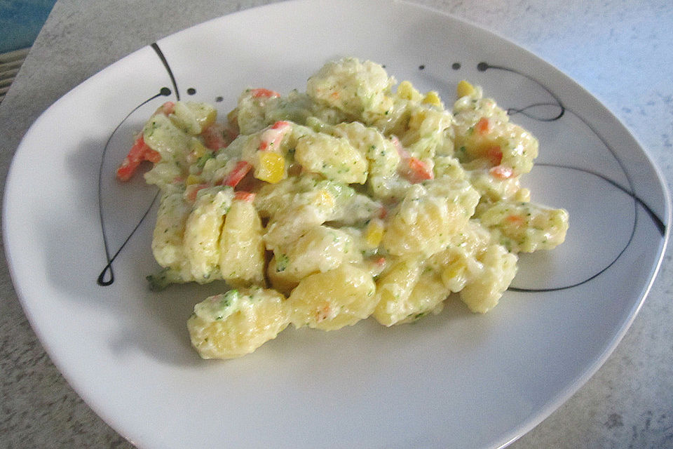 Gemüse - Rahm - Gnocchi