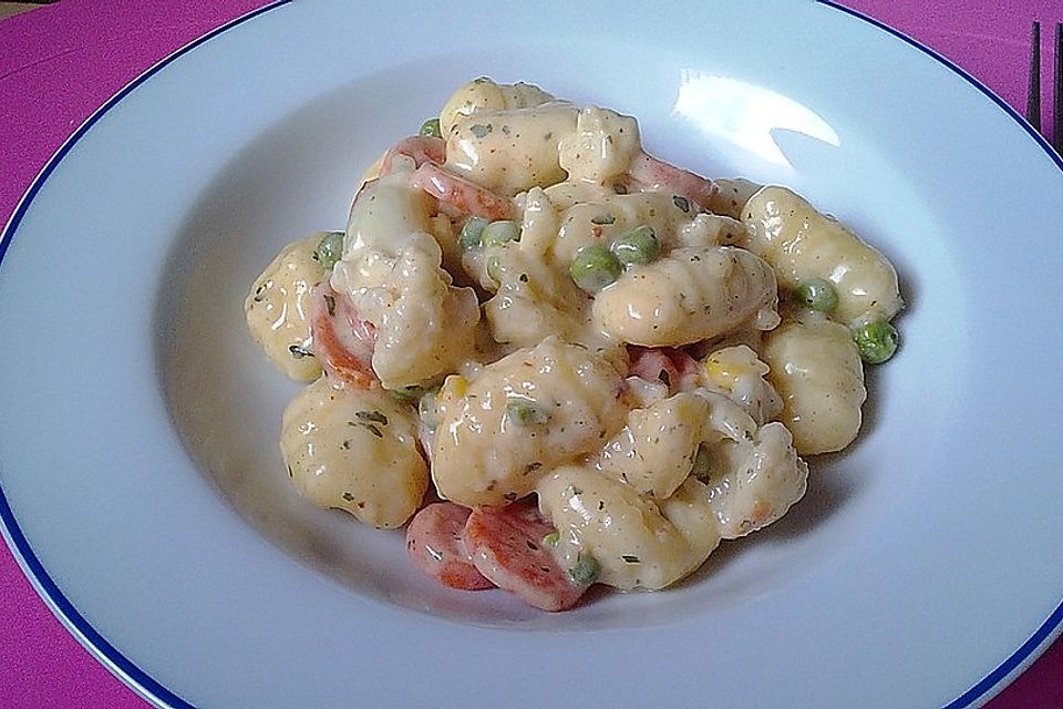 Gemüse - Rahm - Gnocchi