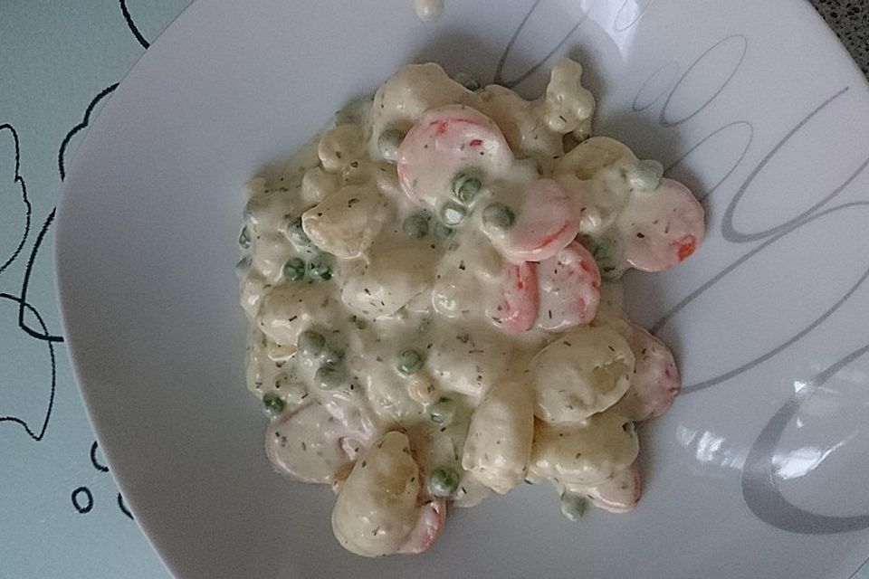 Gemüse - Rahm - Gnocchi