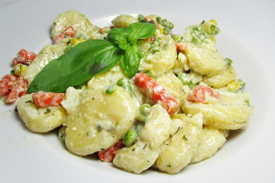 Gemüse - Rahm - Gnocchi