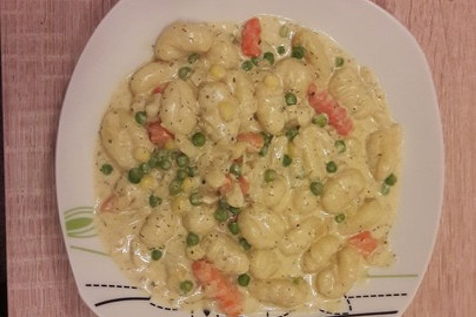 Gemüse - Rahm - Gnocchi