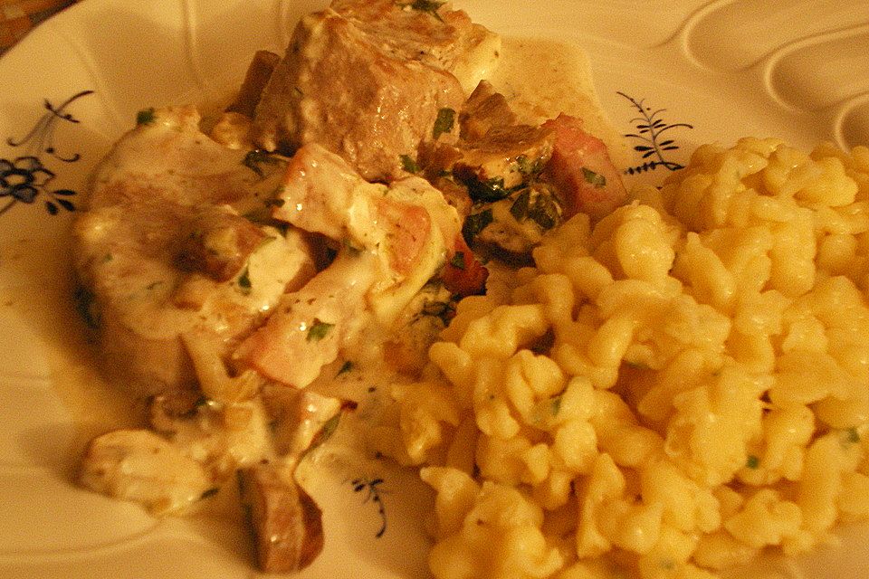 Filettopf mit Champignons