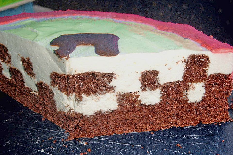 Himbeer - Schachbrett - Torte