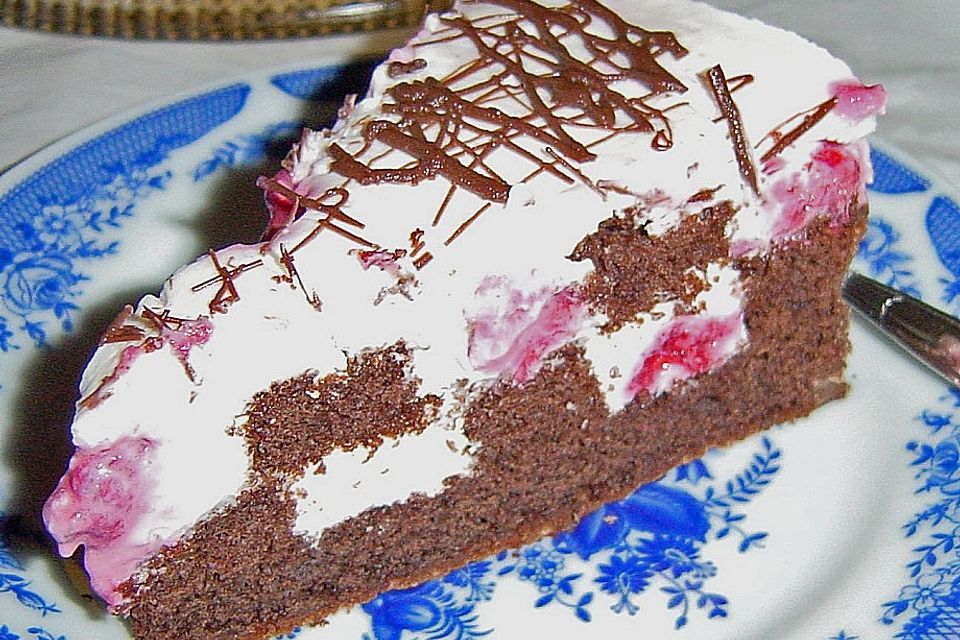 Himbeer - Schachbrett - Torte