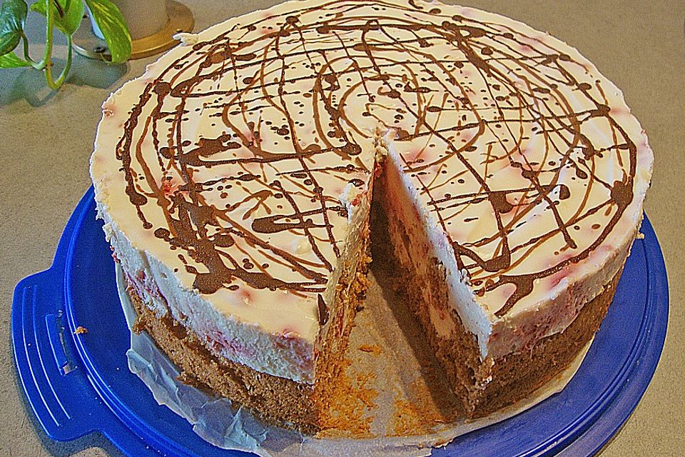 Himbeer - Schachbrett - Torte