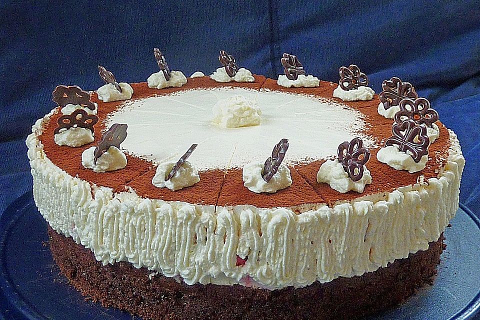 Himbeer - Schachbrett - Torte