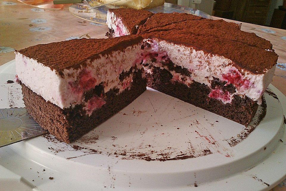 Himbeer - Schachbrett - Torte