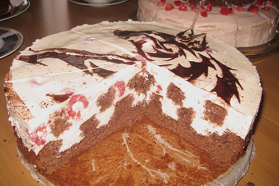 Himbeer - Schachbrett - Torte