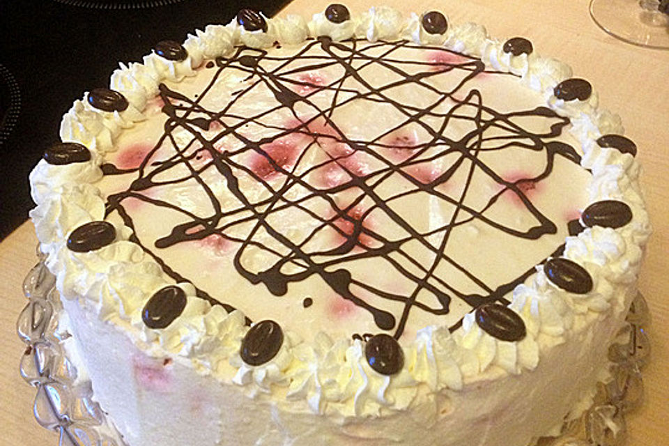 Himbeer - Schachbrett - Torte