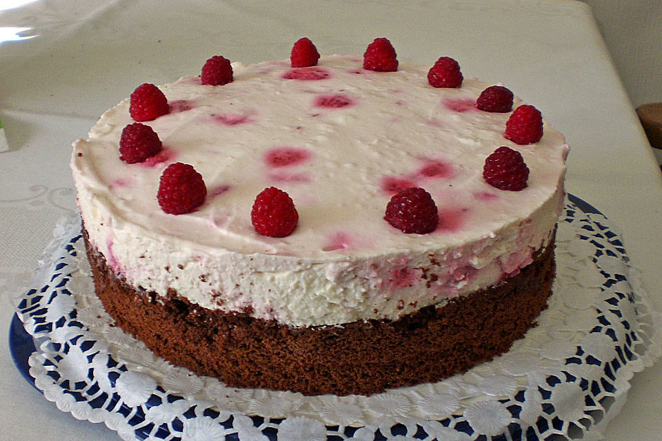 Himbeer - Schachbrett - Torte