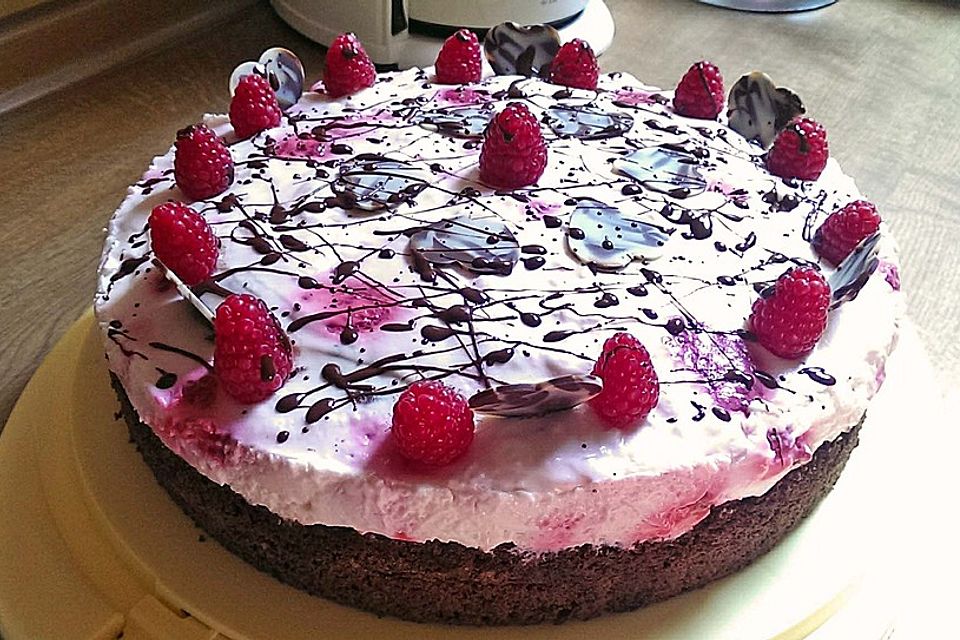 Himbeer - Schachbrett - Torte