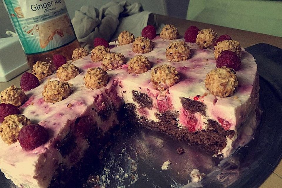 Himbeer - Schachbrett - Torte