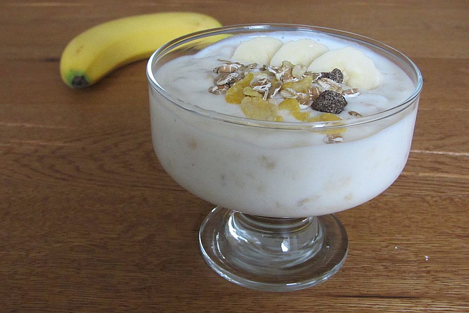 Joghurtmüsli mit Banane