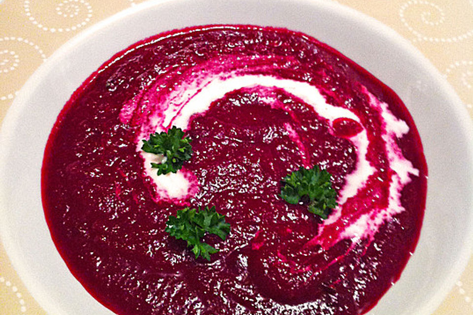 Schnelle Rote Bete - Suppe