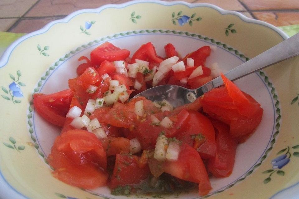 Tomatensalat für Anfänger