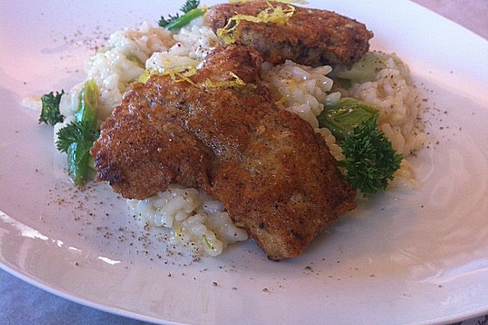 Schnitzel mit Parmesan - Kruste