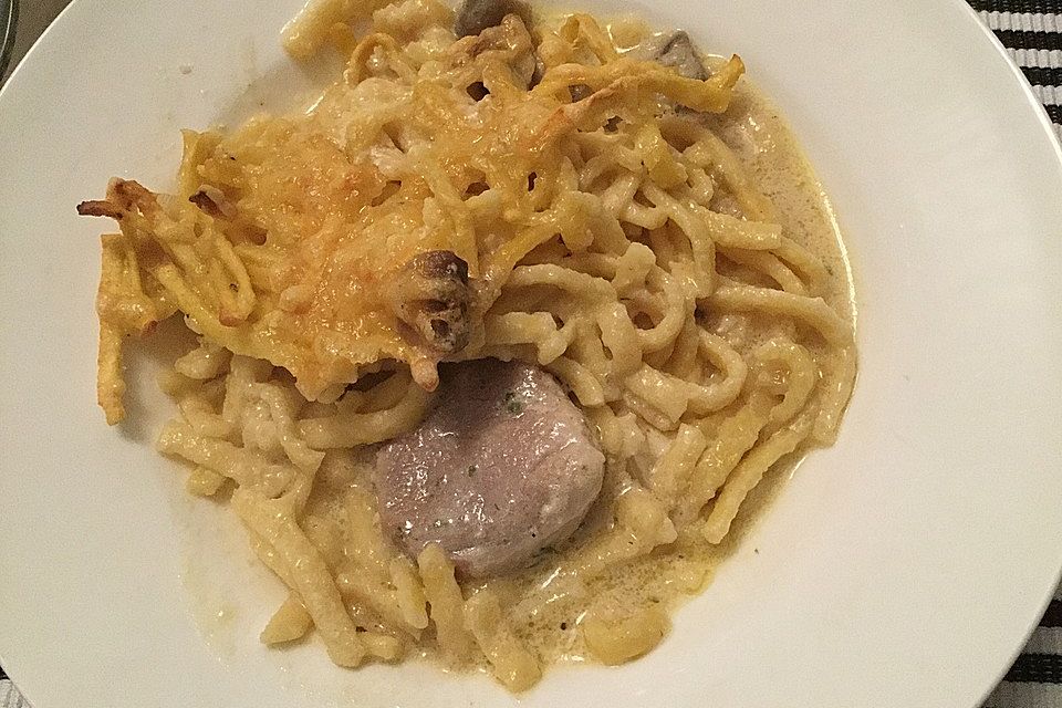 Filettopf mit Spätzle