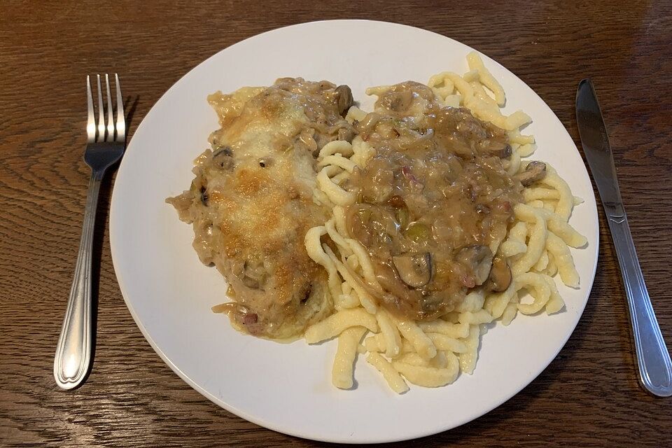 Eingelegte Porree - Schnitzel