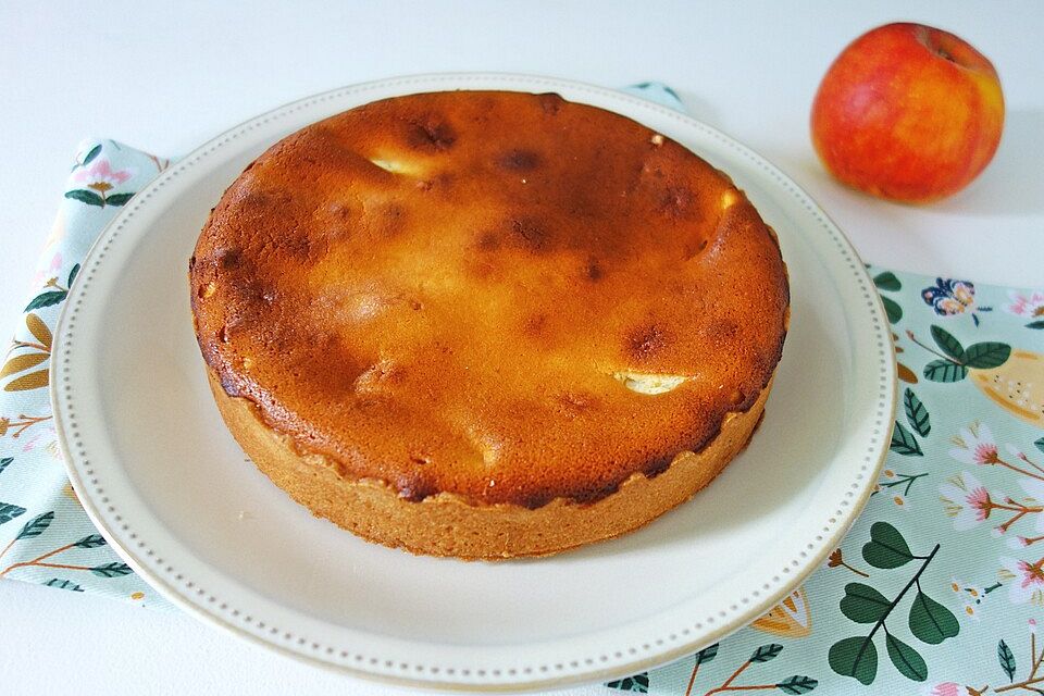 Apfelkuchen mit Quarkguss