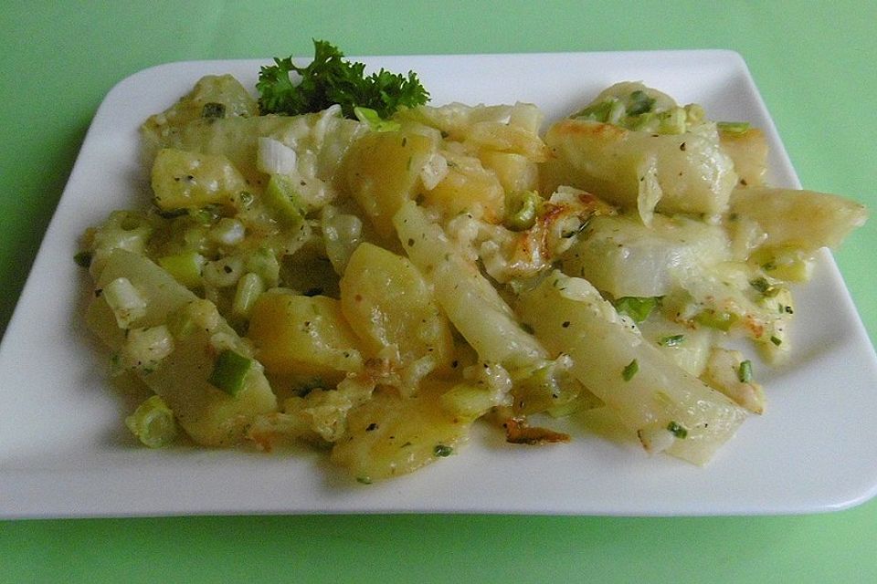 Kohlrabi - Gratin mit Käsekruste