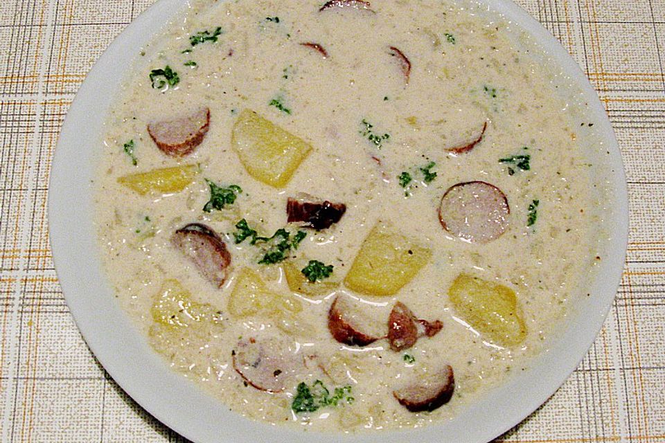 Gemüsecremesuppe mit Sherry