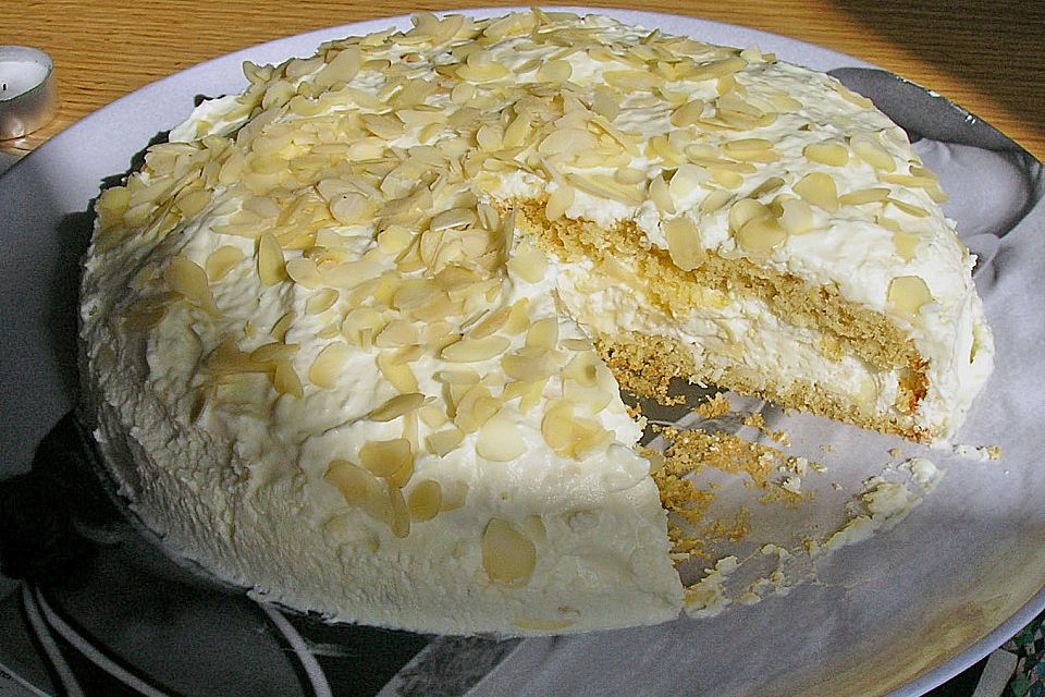 Kokoscreme - Mandel - Torte