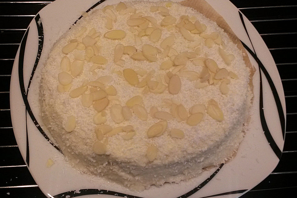 Kokoscreme - Mandel - Torte