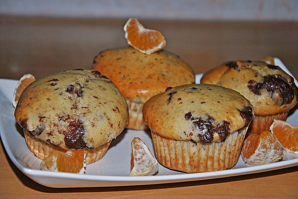 Schoko - Mandarinen Muffins