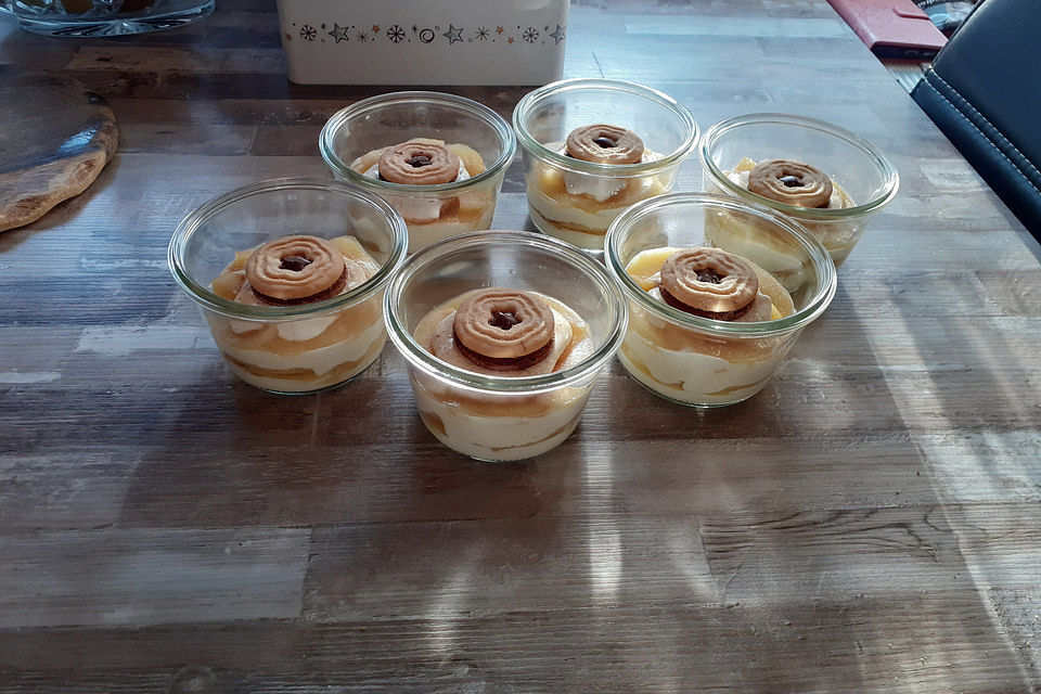 Apfeldessert mit Mascarponecreme