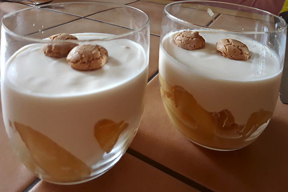 Apfeldessert mit Mascarponecreme