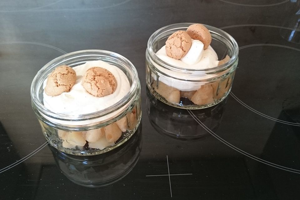 Apfeldessert mit Mascarponecreme