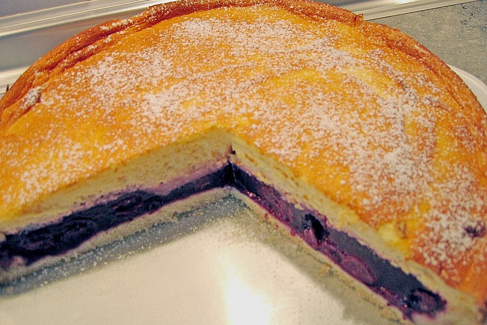 Kirschkuchen mit Rahmguss