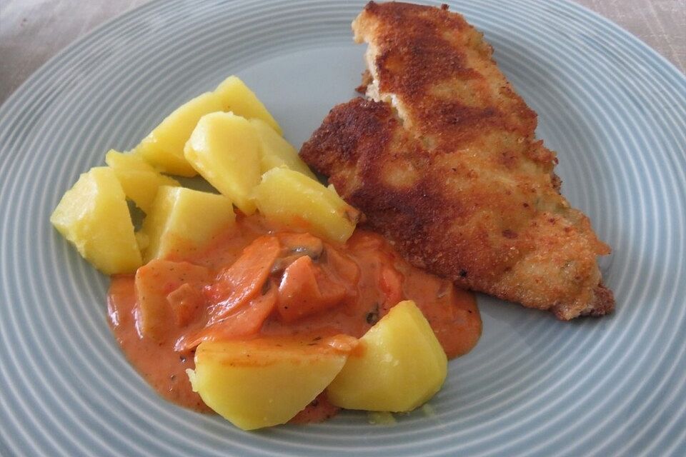 Fischfilet mit Bananen