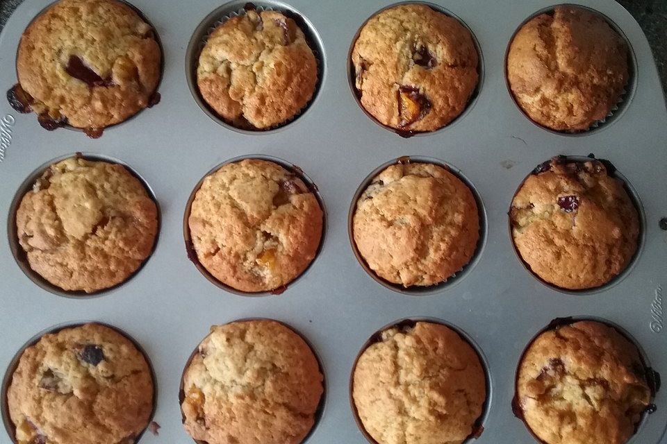 Pflaumen - Mandel - Muffins