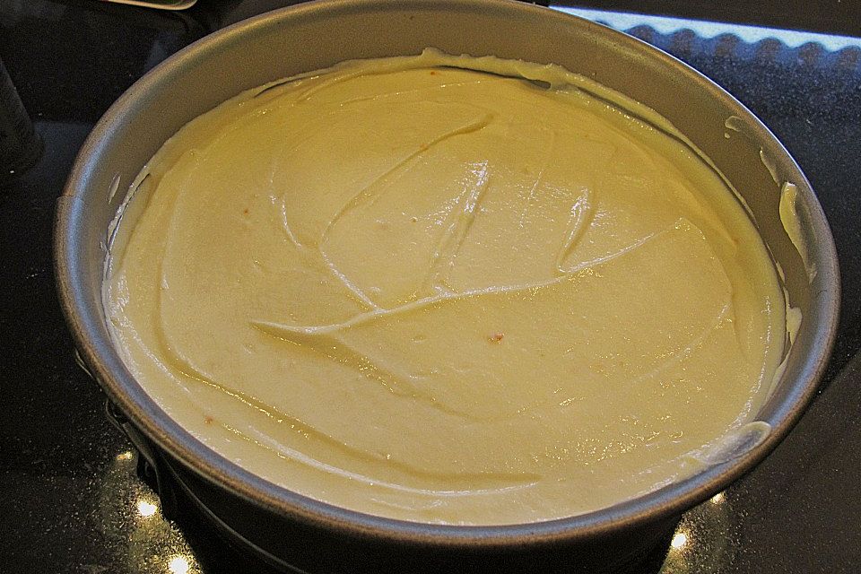 Käsekuchen mit Mandelkaramell