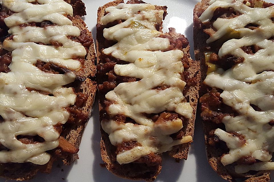 Bolognese Brot, überbacken