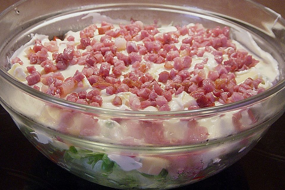 Gemischter Eisbergsalat