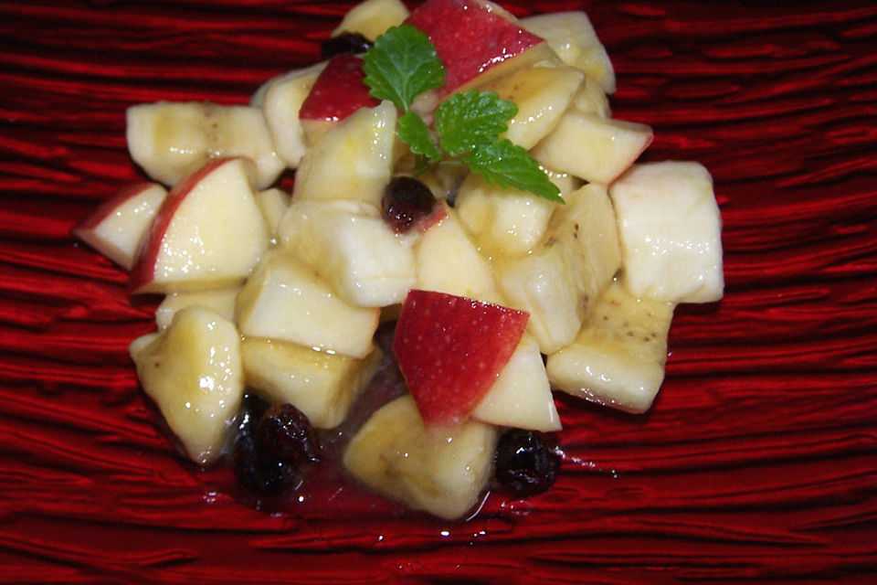 Bananen - Apfel - Salat