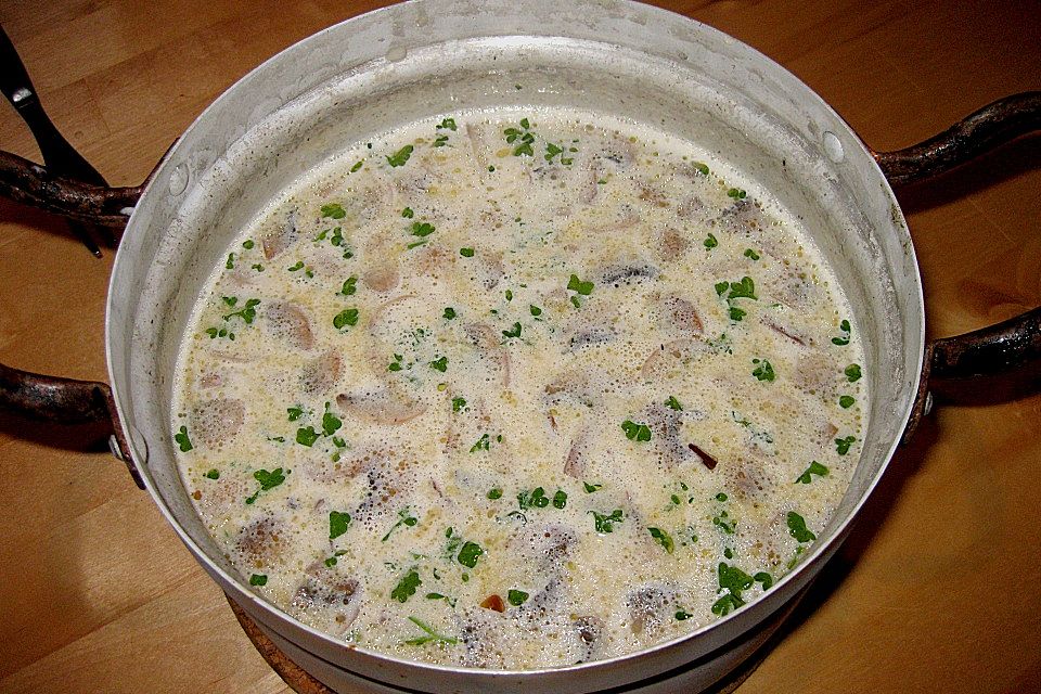 Champignon - Cremesuppe