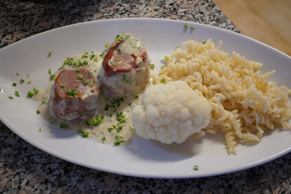 Schweinemedaillons mit Gorgonzola