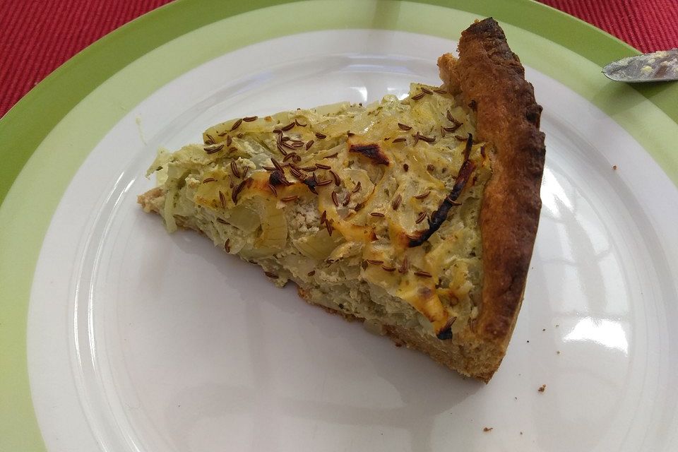 Veganer Zwiebelkuchen