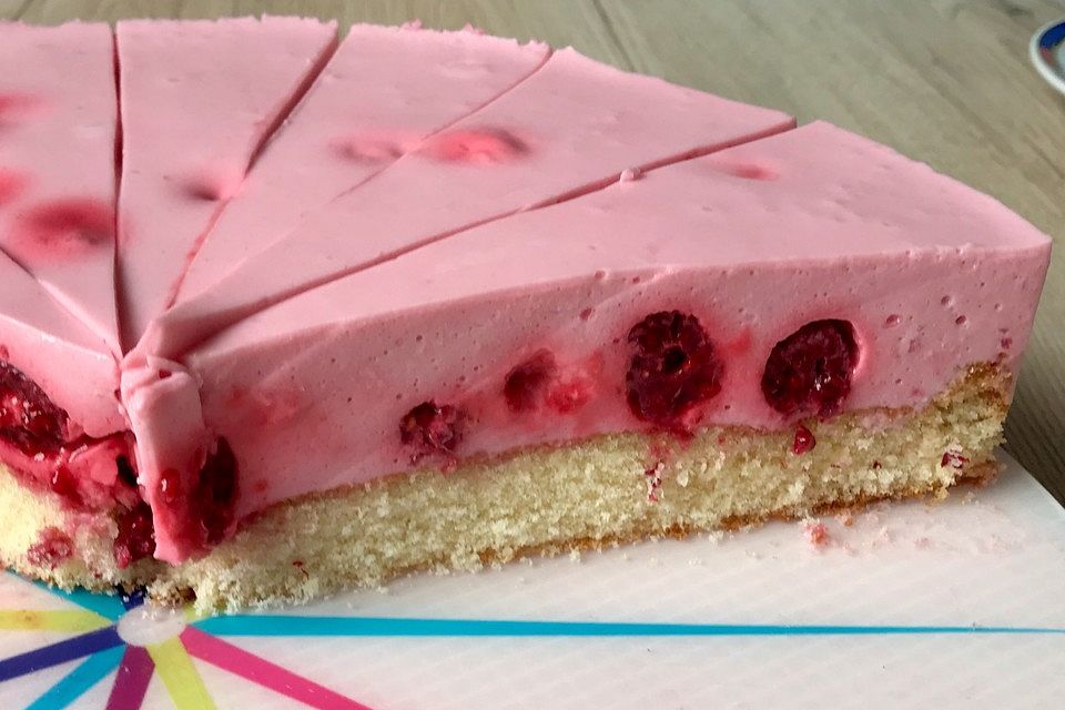 Super schnelle Himbeertorte