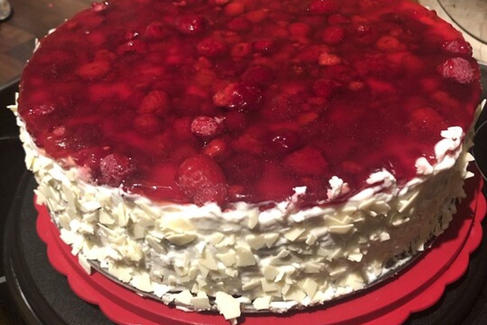 Super schnelle Himbeertorte