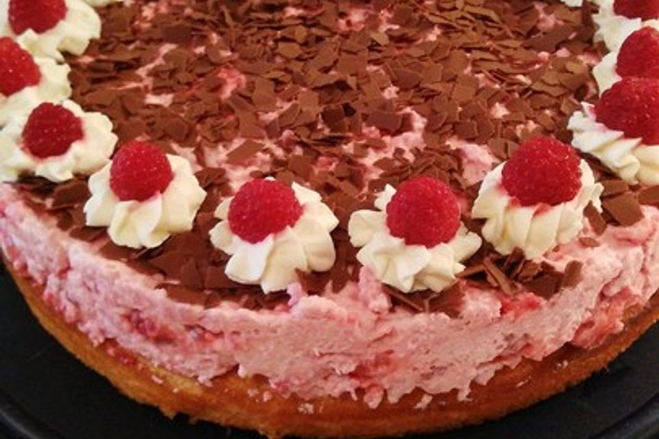 Super schnelle Himbeertorte