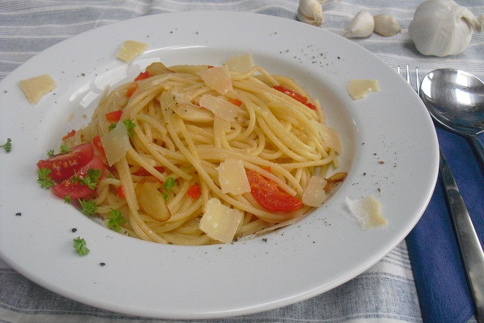 Knoblauch Spaghetti